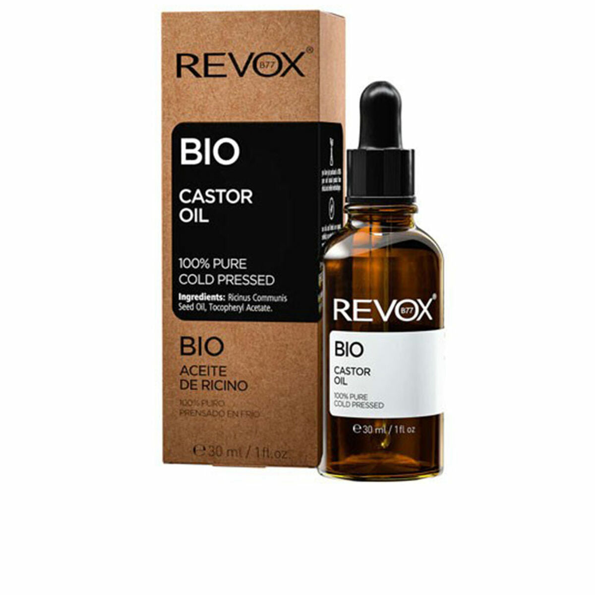 Huile de Ricin Bio Pressée à Froid Revox B77