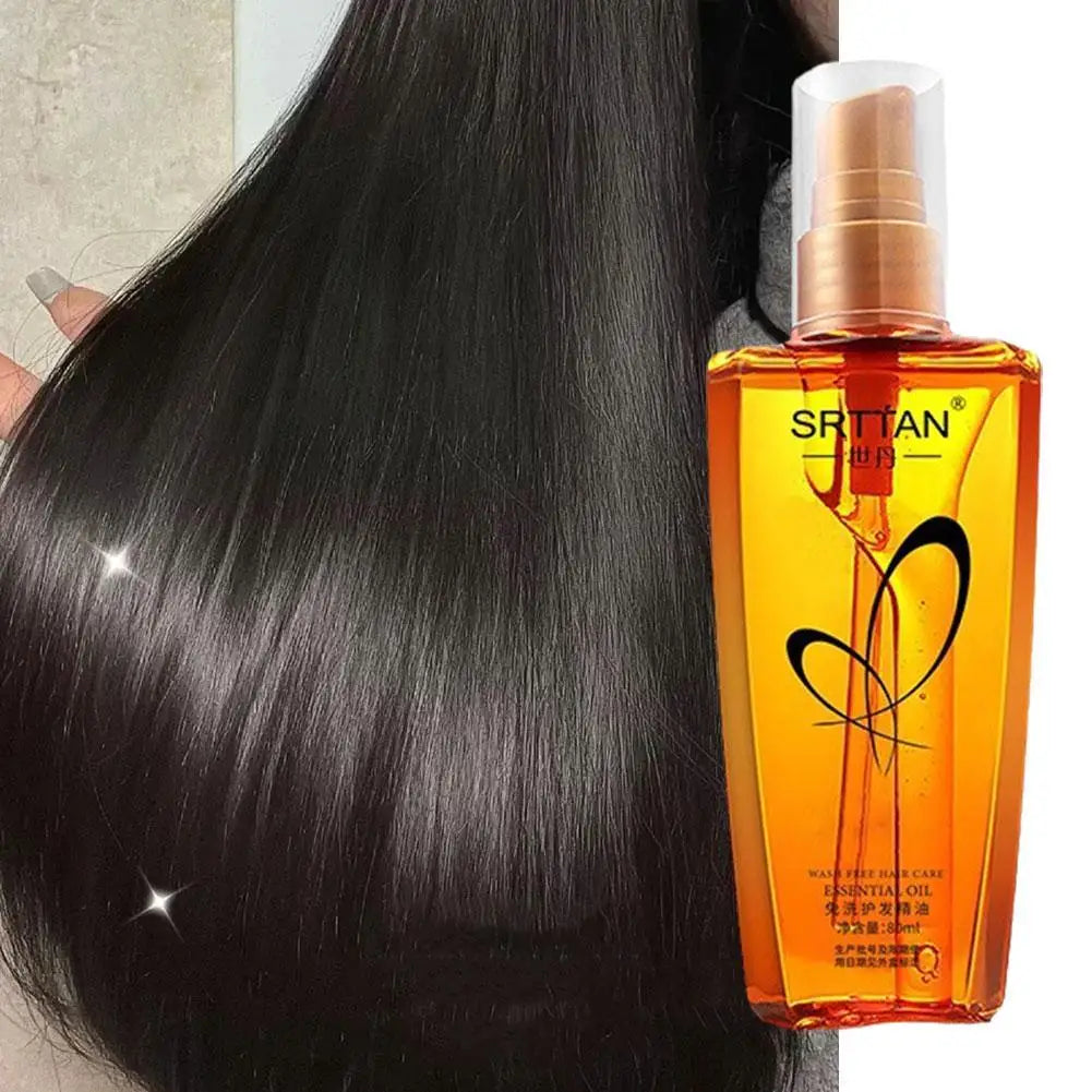 Huile d'Argan du Maroc - Sérum Capillaire Réparateur Anti-Frisottis 80ml