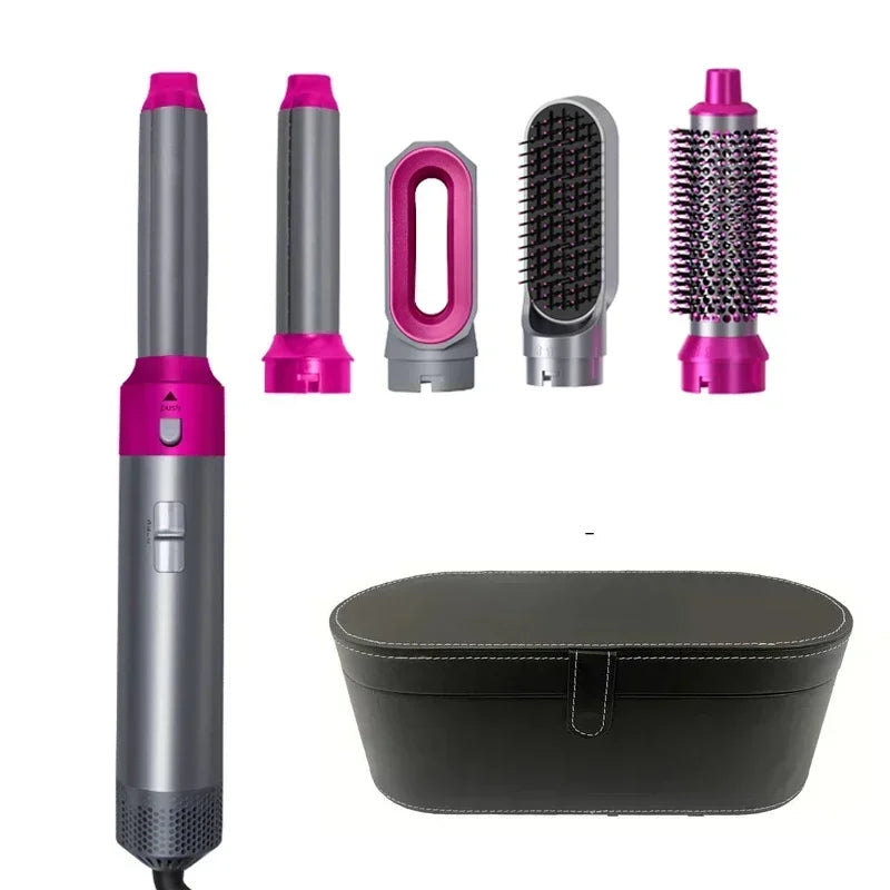 Kit Coiffant 5-en-1 Professionnel - Sèche, Lisse, Boucle et Coiffe