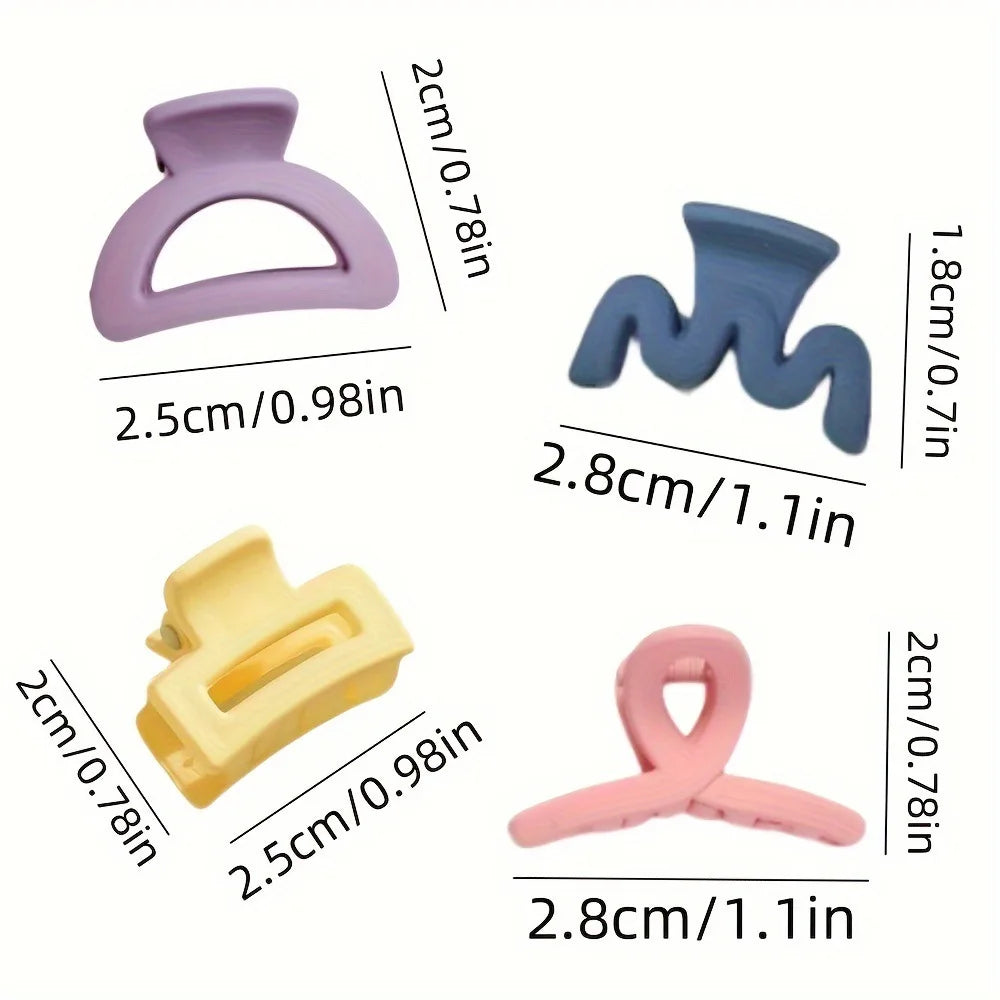 Lot de 20 Pinces à Cheveux Mates - Barrettes Colorées Tendance