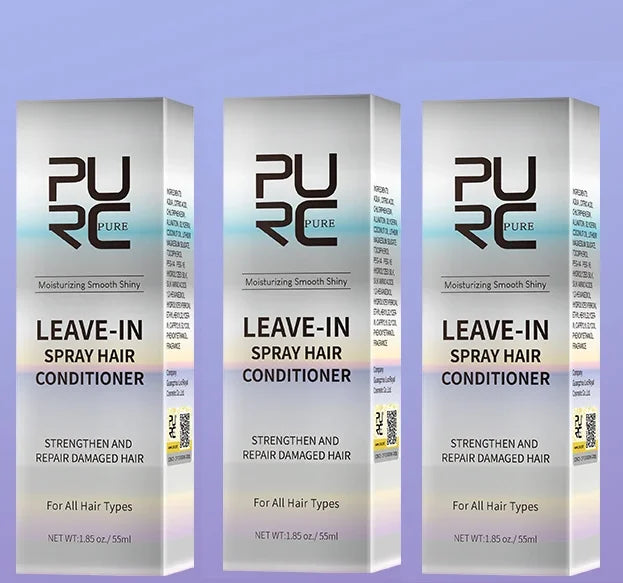 Spray Leave-In à l'Huile de Coco - Soin Sans Rinçage Anti-Frisottis