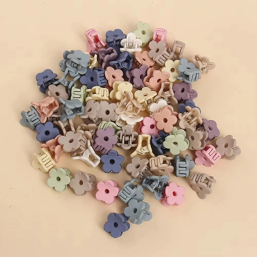 Lot de 20 Pinces à Cheveux Mates - Barrettes Colorées Tendance