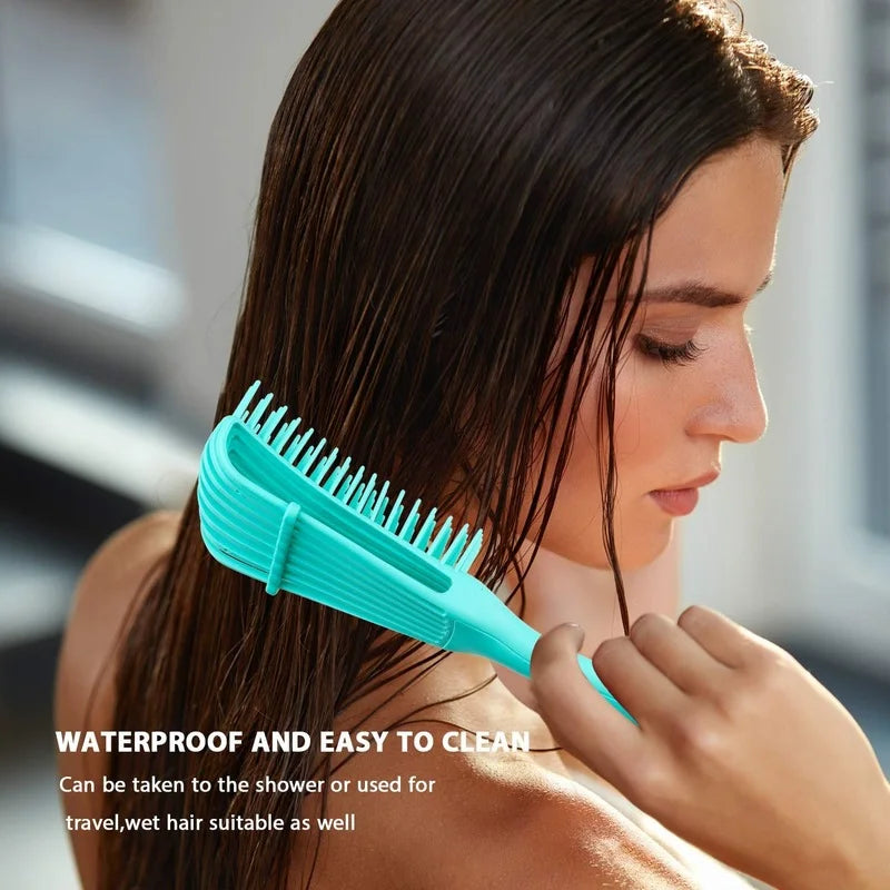 Brosse Démêlante Massante - Spéciale Cheveux Bouclés et Épais