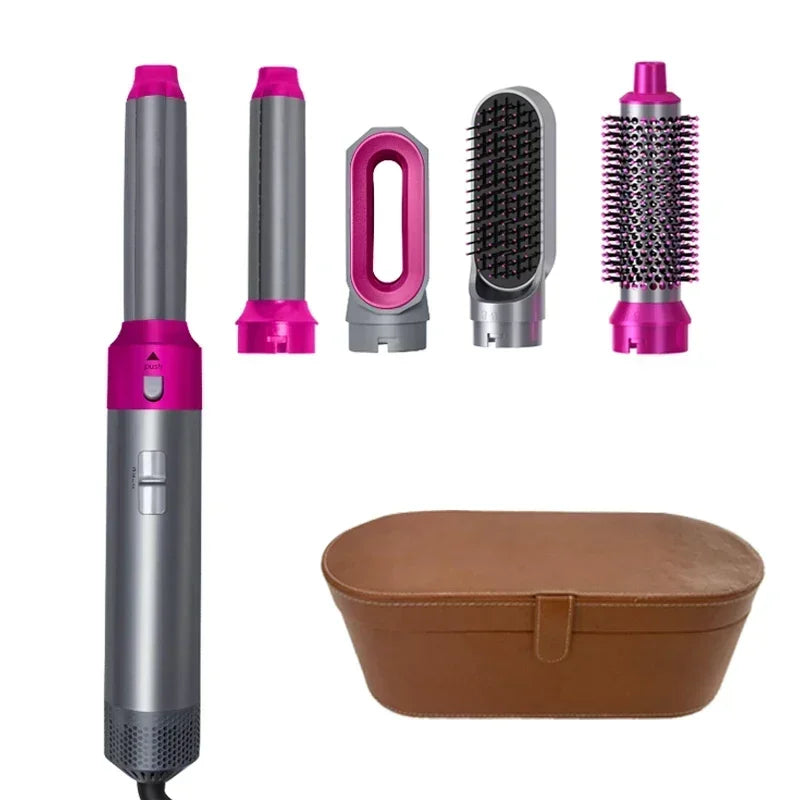 Kit Coiffant 5-en-1 Professionnel - Sèche, Lisse, Boucle et Coiffe