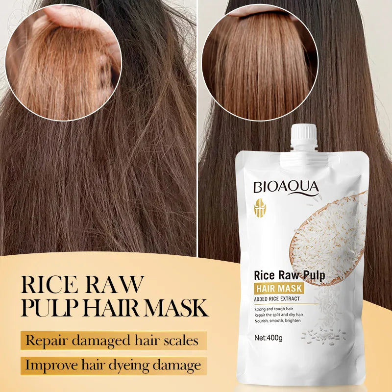 Masque Kératine Cheveux 5 Secondes - Répare Frisottis & Brillance