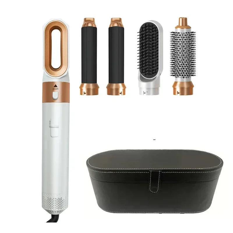 Kit Coiffant 5-en-1 Professionnel - Sèche, Lisse, Boucle et Coiffe