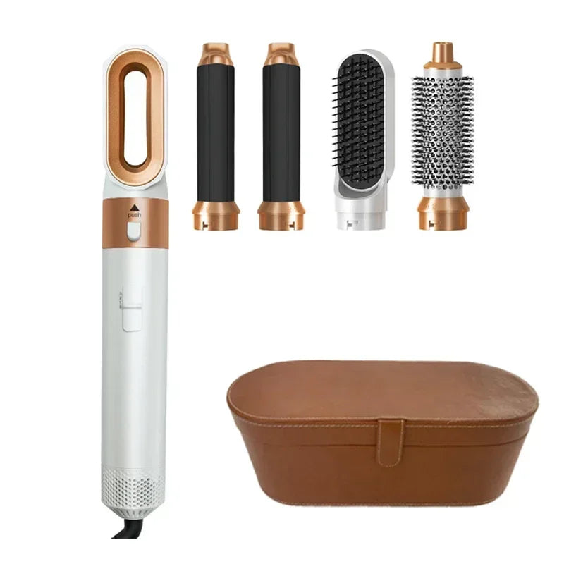 Kit Coiffant 5-en-1 Professionnel - Sèche, Lisse, Boucle et Coiffe